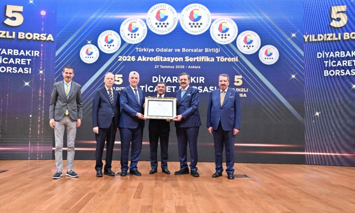 Diyarbakır Ticaret Borsası’na 5 Yıldızlı Akreditasyon Sertifikası